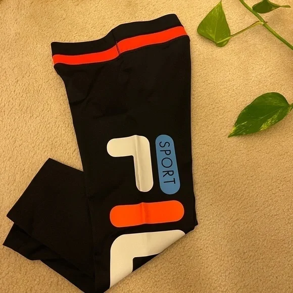 Fila Sport Rainbow Blast Capri leggings Navy - Picture 2 of 6